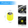 Picture of 12PCS Luminous Car Tire Valve Stem Caps, American Flag Valve Stem Caps, Universal Dustproof Corrosion Resistant Air Caps Cover, Auto Accessories Fit for Motorcycles SUV Trucks Bicycles (Yellow/Flag)