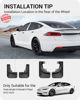 Picture of BASENOR Upgraded 2022-2025 Tesla Model S/Model S Plaid Mud Flaps Splash Guards No Drilling No Tape Mudguards All Weather Protector Mudguards for Model S Exterior Accessories (Set of 4)