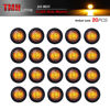 Picture of TMH (Pack of 20 3/4 Inch Mount Amber LED Clearance Bullet Marker lights, Side LED marker lights for trailer Truck RV Car Bus Van