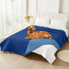 Picture of Smiry Waterproof Dog Blanket, Reversible Dog Bed Cover Pet Blanket, Soft Pet Couch Covers for Sofa Washable, Bed Couch Sofa Furniture Protector for Puppy Cat Kids (82"x120", Navy/Blue)