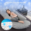Picture of BATTOP Pregnancy Pillows for Sleeping,Full Body Maternity Pillow with Cooling Cover,Support for Back,Hips,Legs,Belly for Pregnant Women,Pregnancy Must Haves