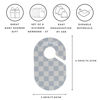 Picture of 3 Sprouts Baby & Toddler Hanger Closet Dividers Set of 8 - Durable Baby Clothes Organizer, Nursery Closet Organization for Baby Clothing by Size or Age from Infant to Toddler Boy & Girl - Checkerboard