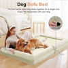 Picture of Large Dog Bed Orthopedic Washable: Beds Bolster XL Bed Medium Large Dogs Egg Crate Foam Couch Sofa Waterproof with Removable Cover - Beige