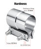 Picture of EVIL ENERGY Exhaust Clamp,Lap Joint Band Clamp Stainless Steel for Pipes,Mufflers,Catalytic Converters (1, 2.25 inch)