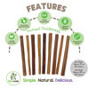 Picture of Nature Gnaws Thin Bully Sticks for Dogs 5-6" (8oz) - Mixed Thickness - Long Lasting for Small Dogs and Puppies - Natural Thin Beef Dog Chew Bones - Rawhide Free