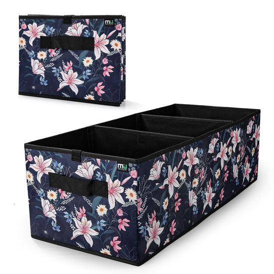 Picture of MIU COLOR Trunk Organizer for SUV (Floral, Large)