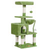Picture of Heybly Cat Tree with Toy, Cat Tower condo for Indoor Cats, Cat House with Padded Plush Perch, Cozy Hammock and Sisal Scratching Posts, Green HCT004SGR