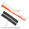 Picture of Ucreative 2Pcs Synthetic Soft Shackle 1/2 Inch x 22 Inch (56,000lbs Breaking Strength) with Extra Sleeves (Orange)