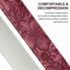 Picture of Nefelibata Guitar Strap with Pick Pocket,2.3 inch Porter Style Vegan Leather Carving Guitar Straps,60s Vintage Style Include Guitar Picks,Strap Button and Strap Locks (Red)