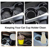 Picture of 2PCS Bling Car Cup Coaster, 2.75 Inch Auto Car Cup Holder Insert Coasters Silicone Anti-Slip Crystal Rhinestone Drink Car Cup Mat, Universal Vehicle Interior Accessories for Women Girls (Black)