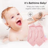 Picture of SWEET DOLPHIN Muslin Hooded Baby Bath Towels - 2 Pack 100% Cotton Towel for Babies, Infants, Toddlers - 32x32Inch - Highly Absorbent and Newborn Essential, Pink