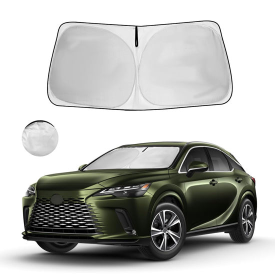 Picture of Windshield Sun Shade for Lexus RX Accessories Window Sunshade Fit 2023 2024 Lexus RX 5th Gen Sunshade Windshield Cover 4 Layers Front Window Shade Sun Visor Blocks UV Keep Car Cooler