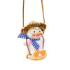 Picture of Duck On Swing Car Pendant of Swing Duck Cute Car Decor Car Gift for Car Rear View Mirrior Hanging Accessories (Blue Tie A)