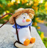 Picture of Duck On Swing Car Pendant of Swing Duck Cute Car Decor Car Gift for Car Rear View Mirrior Hanging Accessories (Blue Tie A)