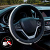 Picture of Diamond Leather Steering Wheel Cover with Bling Bling Crystal Rhinestones,Large-Size of 15 1/2 inches-16 inches Black