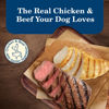 Picture of Blue Buffalo Homestyle Recipe Senior Wet Dog Food, Made with Natural Ingredients, Beef Dinner and Chicken Dinner, Variety Pack, (12.5-oz Cans, 3 of Each Flavor)