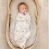 Picture of Konssy Muslin Swaddle Blankets for Boys Girls, 2 Pack Receiving Baby Blanket Large 47 x 47 inches, Soft Breathable Swaddling Wrap for Unisex Newborn (Blossom,Cream)