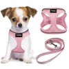 Picture of YIMEIS Dog Harness and Leash Set, No Pull Soft Mesh Pet Harness, Reflective Adjustable Puppy Vest for Small Medium Large Dogs, Cats (Pink, X-Small (Pack of 1)