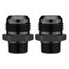 Picture of EVIL ENERGY 16AN Male Flare to 3/4" NPT Pipe Fitting Adapter Straight Aluminum Black 2PCS