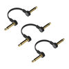 Picture of Rock Stock Guitar Pedal Patch Cables - 12 Inch C-Shape Right Angle Pedal Board Cable to Maximize Space - Durable & Low Noise Gold Plated Connectors