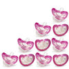 Picture of RAZBABY JollyPop Baby Pacifier Newborn, 0-3m (Pink, 10 Count)