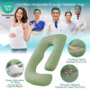 Picture of Sasttie Pregnancy Pillows for Sleeping, U Shaped Cooling Full Body Pillow Pregnancy Must Haves, Maternity Pillow for Pregnant Women, Pillow with Removable Cover for Side Sleeper, Green
