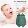 Picture of SWEET DOLPHIN Muslin Hooded Baby Bath Towels - 2 Pack 100% Cotton Towel for Babies, Infants, Toddlers - 32x32Inch - Highly Absorbent and Newborn Essential, Deep Emerald