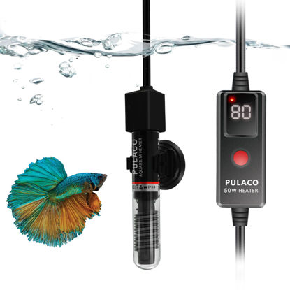 Picture of PULACO Small Aquarium Betta Heater for 6-10 Gallon Tank (50W)
