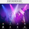 Picture of 36LEDs RGB Stage Lights 2Pack - 36W Par Lights Sound Activated Remote & DMX Control by Corded Electric Uplights for Events Church Wedding Club Band Music Dance Show DJ Party Lighting