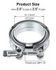 Picture of EVIL ENERGY V Band Clamp with Flange Male Female Stainless Steel (2, 2.5")