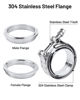 Picture of EVIL ENERGY V Band Clamp with Flange Male Female Stainless Steel (2, 2.5")