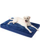 Picture of KSIIA Orthopedic Dog Bed Dog Crate Bed Waterproof Dog beds for Large Dogs Deluxe Plush Washable Dog Bed with Egg Crate Foam & Removable Cover, 41 x 27 Inch, Blue