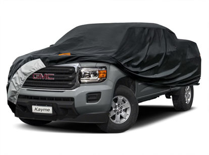 Picture of Kayme 7 Layers Truck Cover Fit GMC Canyon (2015-2024) Crew Cab/Extended Cab, Waterproof All Weather, Heavy Duty Outdoor Pickup Truck Cover Sun UV Rain Protection.