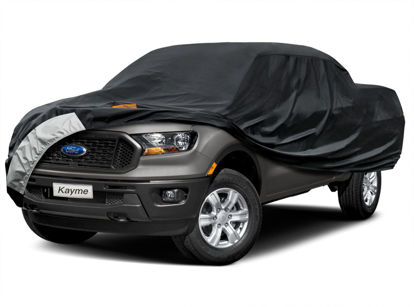 Picture of Kayme 7 Layers Truck Cover Fit Ford Ranger (2019-2024) Super Cab/Crew Cab Bed, Waterproof All Weather, Heavy Duty Outdoor Pickup Truck Cover Sun UV Rain Protection.