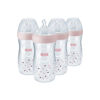 Picture of NUK Simply Natural Baby Bottle with SafeTemp, Girl, 9 Oz, 4 Count