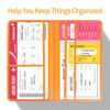 Picture of Car Registration and Insurance Card Holder - Leather Vehicle Glove Box Automobile Documents Paperwork Wallet Case Organizer for ID, Driver's License, Key Contact Information Cards - Men&Women