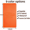 Picture of Car Registration and Insurance Card Holder - Leather Vehicle Glove Box Automobile Documents Paperwork Wallet Case Organizer for ID, Driver's License, Key Contact Information Cards - Men&Women