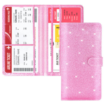 Picture of Car Registration and Insurance Card Holder - Leather Vehicle Glove Box Automobile Documents Paperwork Wallet Case Organizer for ID, Driver's License, Key Contact Information Cards - Men&Women