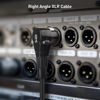 Picture of Cable Matters 2-Pack Long Right Angle XLR Cable, XLR Microphone Cable 15 Feet, Oxygen-Free Copper (OFC) XLR Right Angle Cable, Mic Cord, XLR Speaker Cables, Black