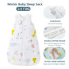 Picture of Mosebears Sleep Sack Baby Winter Wearable Blanket with 2-Way Zipper,2.5 TOG Cotton Sleep Sack Unisex (White Animal, 18-24 Months)
