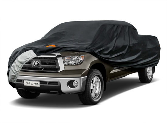 Picture of Kayme 7 Layers Truck Cover Fit Toyota Tacoma (2016-2024) Access Cab/Double Cab, Waterproof All Weather, Heavy Duty Outdoor Pickup Truck Cover Sun UV Rain Protection.