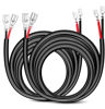 Picture of Nilight 2PCS 16 AWG 10 Feet Wiring Harness Extension Kit for LED Work Light Bar Led Pods Off Road Lights Driving Fog Light Boat Lighting, 2 Years Warranty,black