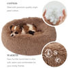 Picture of nononfish Small Puppy Beds for Small Dogs Washable - 19 Inches Round Faux Fur Pet Bed for Puppy and Cat Donut Fluffy Plush Orthopedic Doggy Beds Relief Improved Sleeping,Camel