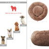 Picture of nononfish Small Puppy Beds for Small Dogs Washable - 19 Inches Round Faux Fur Pet Bed for Puppy and Cat Donut Fluffy Plush Orthopedic Doggy Beds Relief Improved Sleeping,Camel
