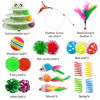 Picture of UPSKY 20 PCS Cat Toys, Cat Roller Toy 3-Level Turntable Cat Toys Balls for Indoor Cats, Kitten Toys Set with Cat Teaser Toys, Mice Toys, Spring Toys, and Various Ball Toys.