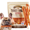 Picture of Gootoe Turkey Tendon Dog Treats 1 lb, (Pack of 1) - Strip, 100% USA Sourced Turkey, Natural Snack, Premium Puppy Chews, Hypoallergenic, Rawhide Free, Reseal Value Bag, Size for Small Breeds