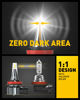Picture of AUXITO H11 H8 H16 LED Fog Light Bulb, 400% Brightness Super Bright, 6500K Cool White, Plug and Play, Fanless H11 Halogen Replacement Fog lights DRL Bulbs for Vehicle, Pack of 2