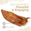 Picture of Natural Farm Half Pig Ears for Dogs (25-Pack), One Ingredient: Natural Pigs Ears, Air Dried, Long-Lasting & Highly Digestible Treats, Great for Puppy and Large/Medium Dogs