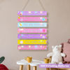 Picture of FIOBEE Girls Room Décor for Teen Girls Boys with LED Light Nursery Wall Décor for Bedroom Motivational Inspirational Wall Art Room Decoration for Kids Living Room, 8 Kinds of Lights, Colorful Flower