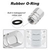 Picture of Alpmosn Aluminum Tire Stem Valve Caps Wheel Valve Covers Car Dustproof Tire Cap Cover Accessories, Universal for SUV, Car, Bike and Motorcycle，Hexagon Shape (4PCS Silvery)
